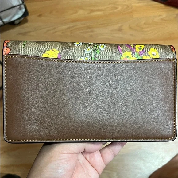 Coach Brown Floral Clutch - Picture 6 of 6